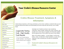 Tablet Screenshot of crohns-disease-and-stress.com